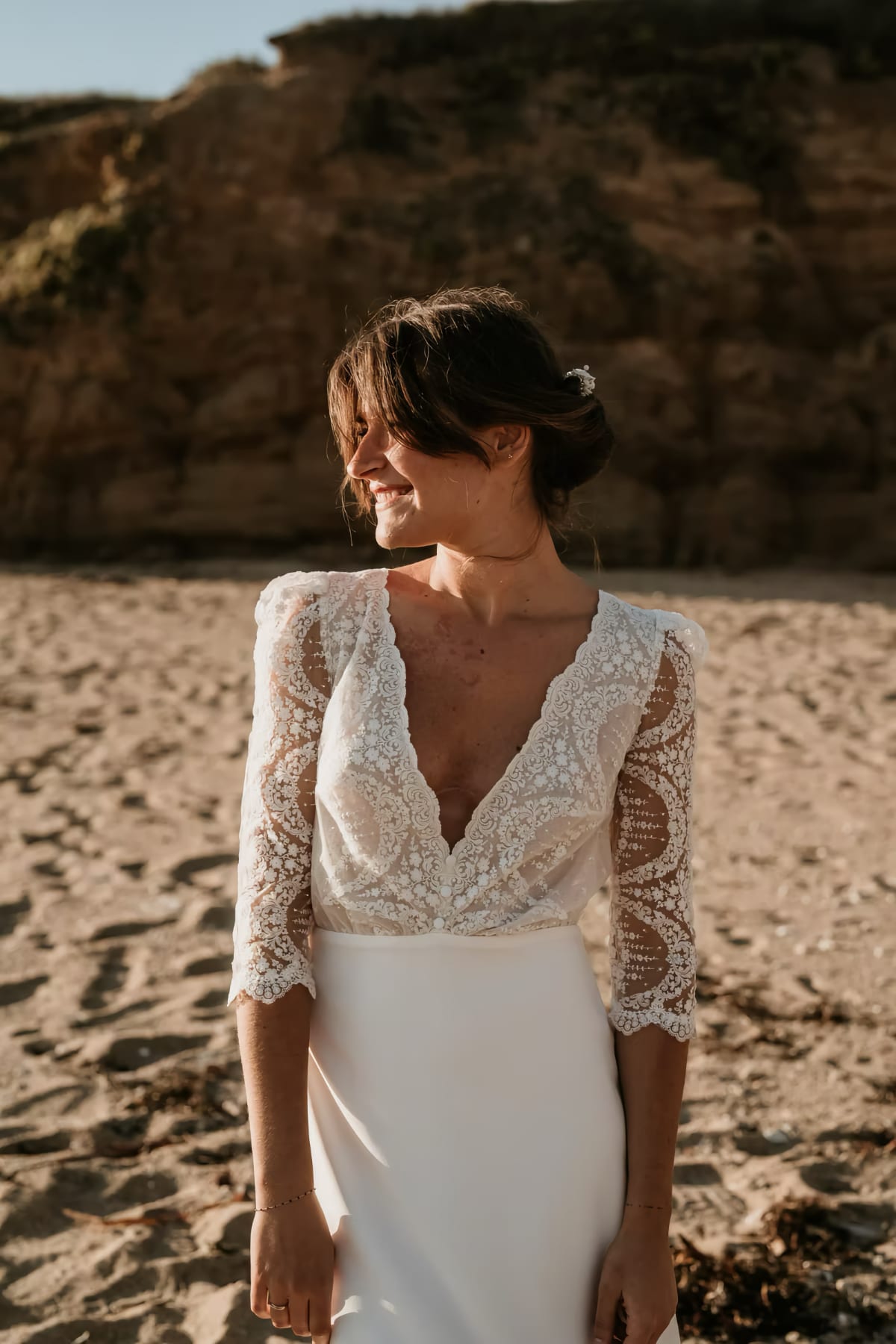 Les robes de mariée Claudine création chez Melody Nelson
