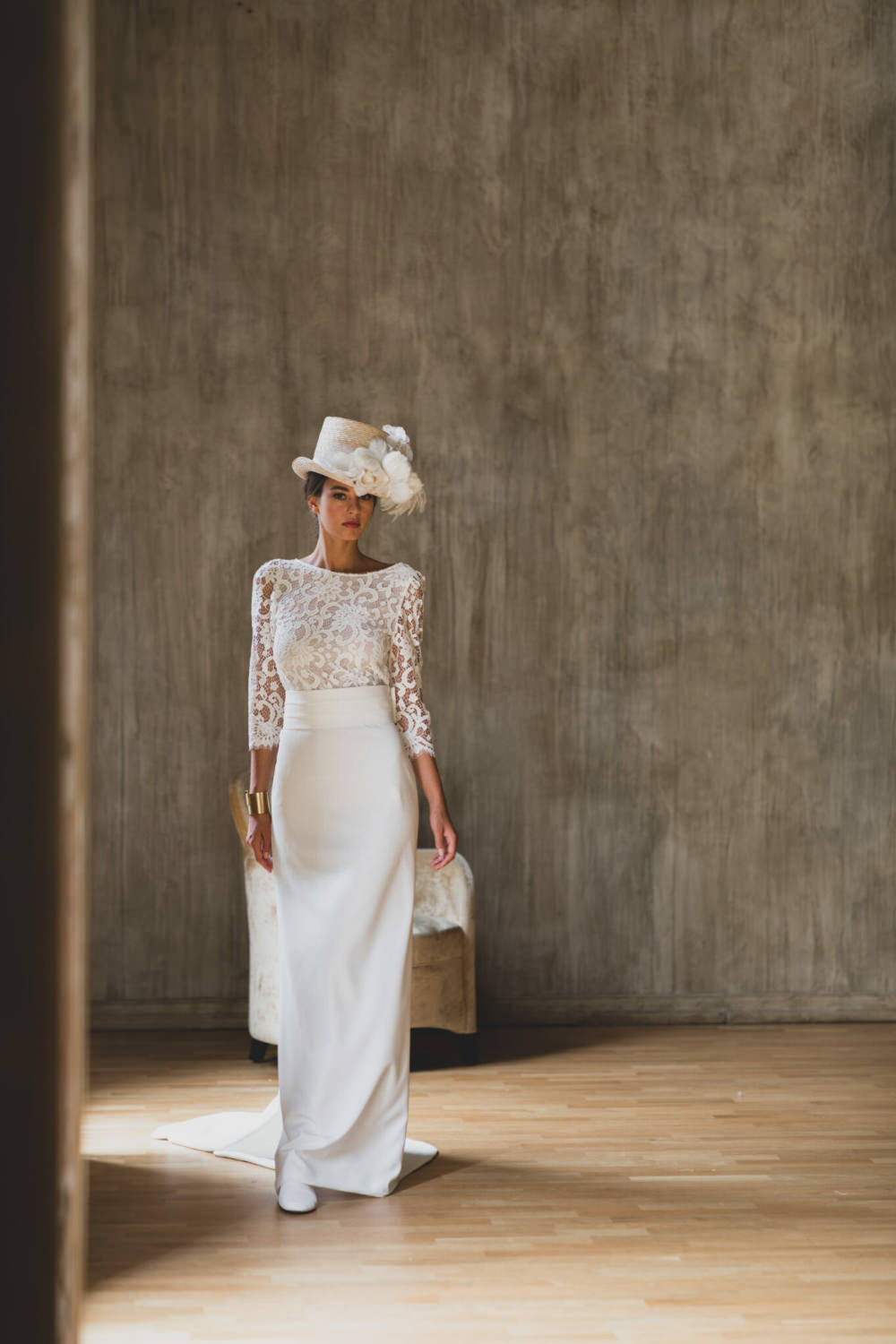 Victoire Vermeulen wedding dress available at Melody Nelson in Erpent, Namur, Belgium.
